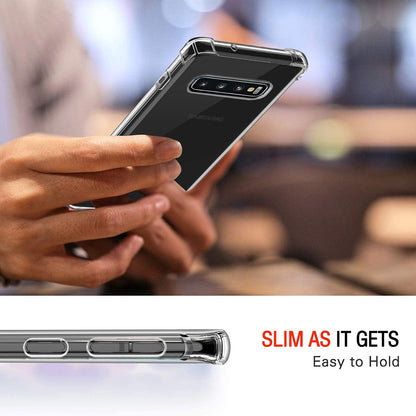 Ovitek za Samsung Galaxy S10 G973, Techsuit, Proti udarcem Prozoren