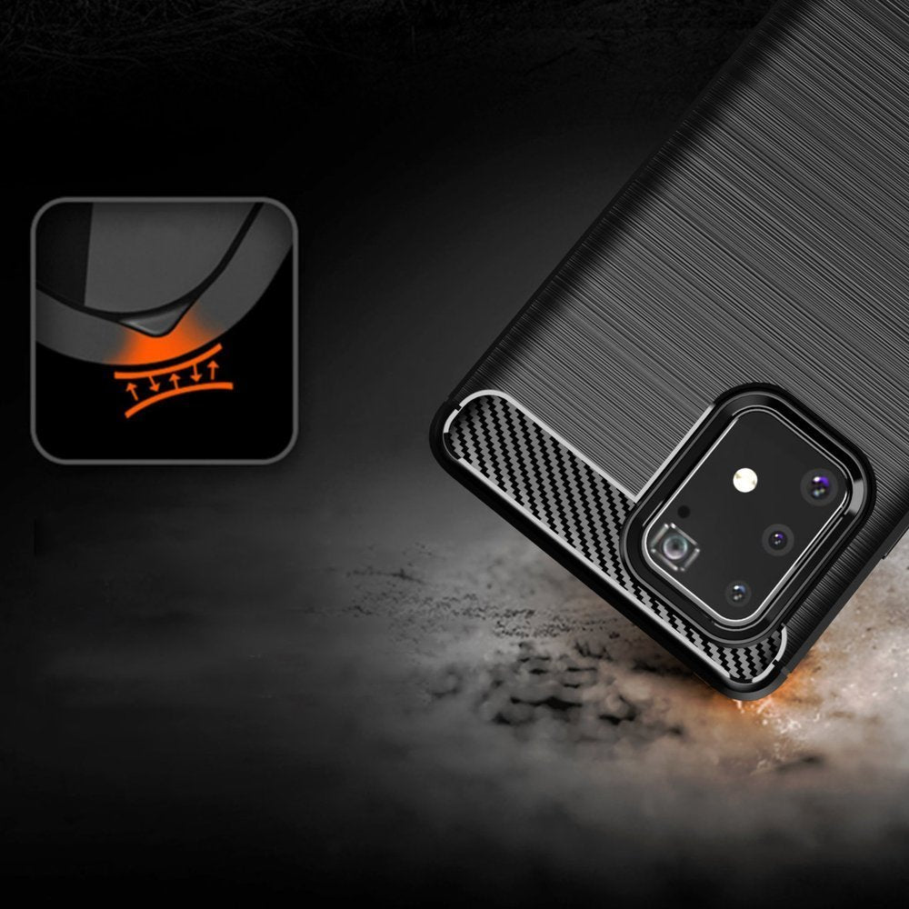 Ovitek za Samsung Galaxy S10 Lite G770, Techsuit, Karbon, Črn