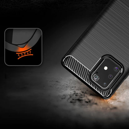 Ovitek za Samsung Galaxy S10 Lite G770, Techsuit, Karbon, Črn