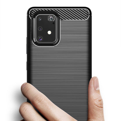 Ovitek za Samsung Galaxy S10 Lite G770, Techsuit, Karbon, Črn