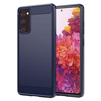 Ovitek za Samsung Galaxy S20 FE 2022 G781 / S20 FE 5G G781 / S20 FE G780, Techsuit, Karbon, Modra