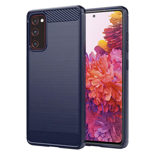 Ovitek za Samsung Galaxy S20 FE 2022 G781 / S20 FE 5G G781 / S20 FE G780, Techsuit, Karbon, Modra