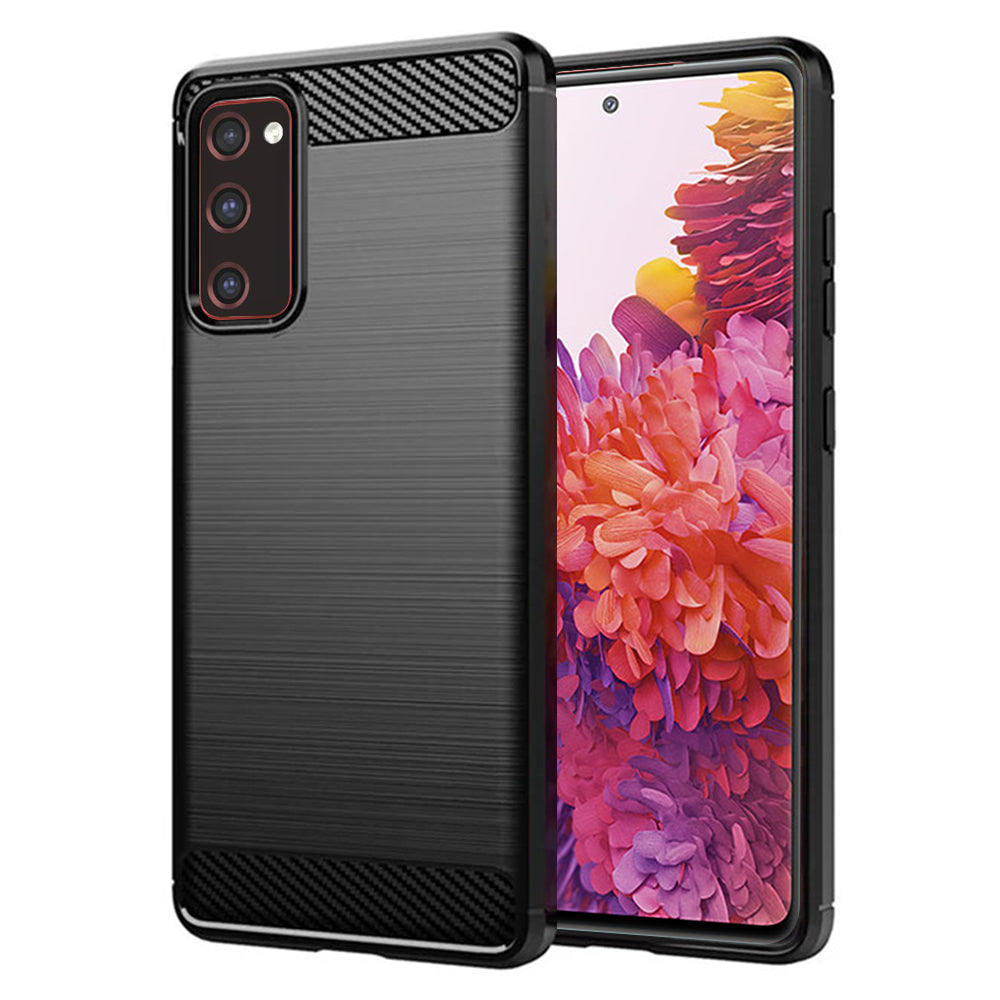 Ovitek za Samsung Galaxy S20 FE 2022 G781 / S20 FE 5G G781 / S20 FE G780, Techsuit, Karbon, Črn