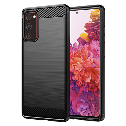 Ovitek za Samsung Galaxy S20 FE 2022 G781 / S20 FE 5G G781 / S20 FE G780, Techsuit, Karbon, Črn