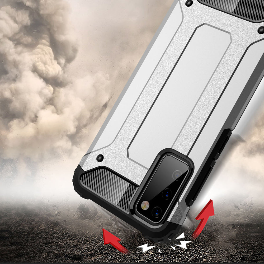 Ovitek za Samsung Galaxy S20 FE 2022 G781 / S20 FE 5G G781 / S20 FE G780, Techsuit, Hybrid Armor, črn