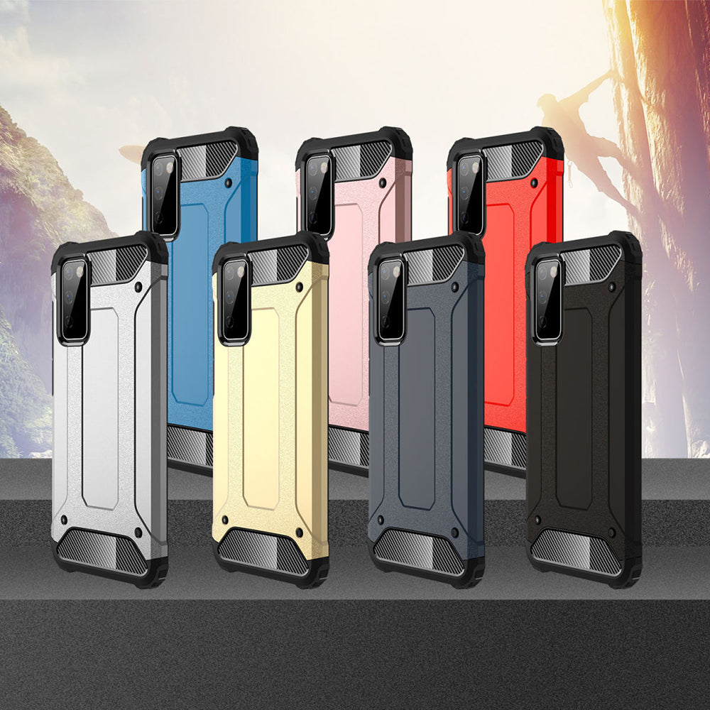 Ovitek za Samsung Galaxy S20 FE 2022 G781 / S20 FE 5G G781 / S20 FE G780, Techsuit, Hybrid Armor, črn