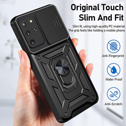 Ovitek za Samsung Galaxy S20+ 5G G986 / S20+ G985, Techsuit, CamShield, Črn
