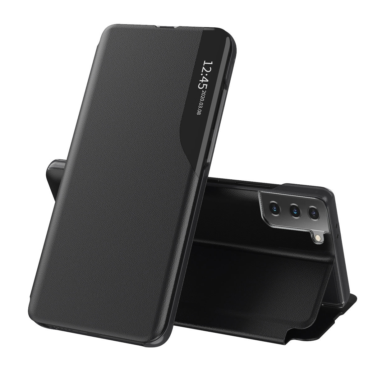 Case for Samsung Galaxy S21 5G G991, Techsuit, eFold, Black