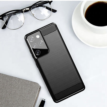 Case for Samsung Galaxy S21 Ultra 5G G998, Techsuit, Carbon, Black