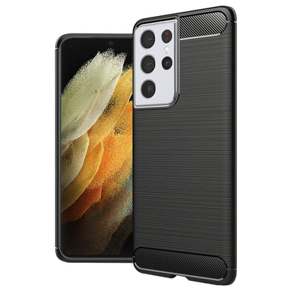 Case for Samsung Galaxy S21 Ultra 5G G998, Techsuit, CarbonFiber, Black