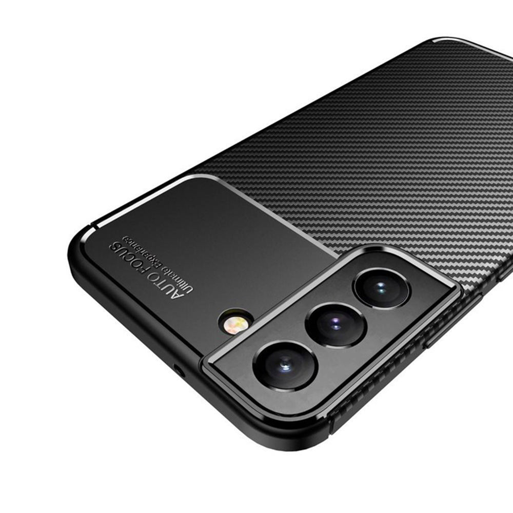 Case for Samsung Galaxy S22 5G S901, Techsuit, CarbonFiber, Black