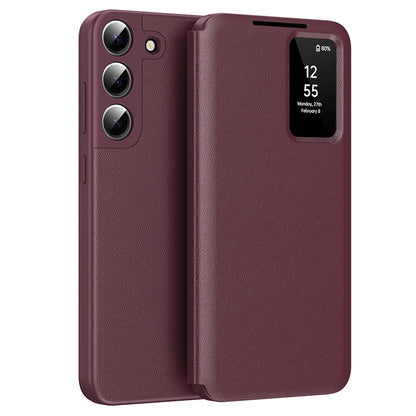 Ovitek za Samsung Galaxy S22+ 5G S906, Techsuit, SmartView, Rdeč