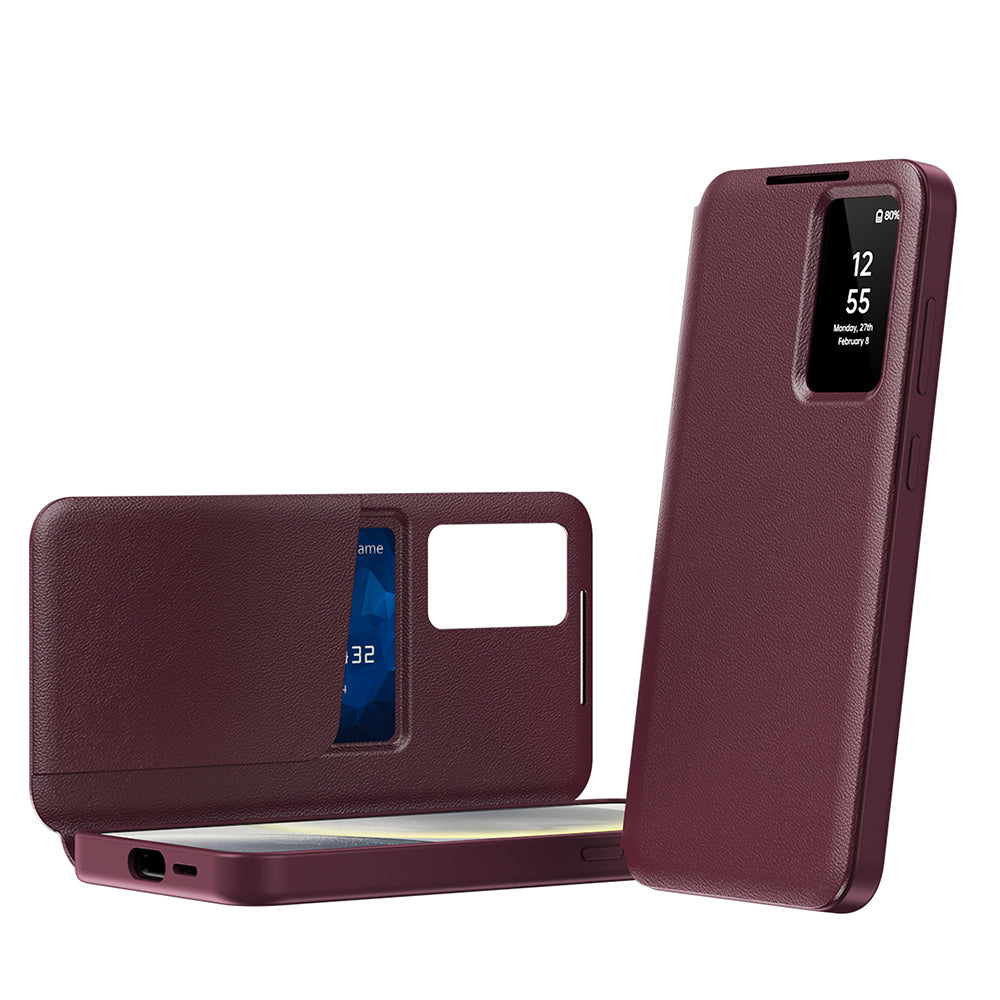 Ovitek za Samsung Galaxy S22+ 5G S906, Techsuit, SmartView, Rdeč