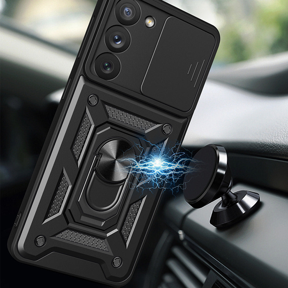 Ovitek za Samsung Galaxy S22 Ultra 5G S908, Techsuit, CamShield, Črn
