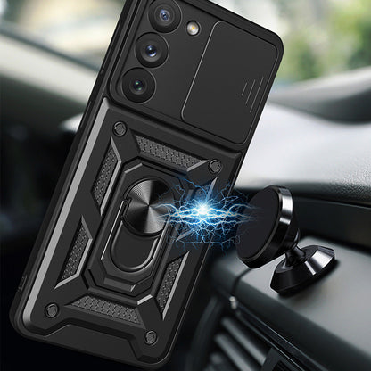 Ovitek za Samsung Galaxy S22 Ultra 5G S908, Techsuit, CamShield, Črn