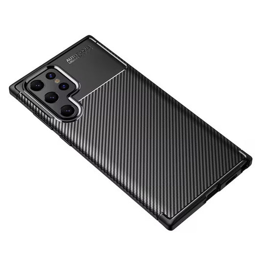 Ovitek za Samsung Galaxy S22 Ultra 5G S908, Techsuit, CarbonFiber, Črn