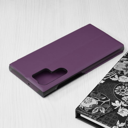 Ovitek za Samsung Galaxy S22 Ultra 5G S908, Techsuit, eFold, Vijoličen