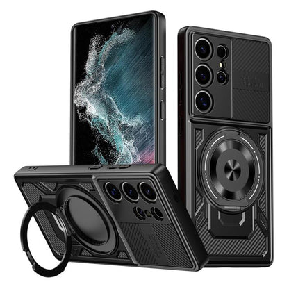 Ovitek za Samsung Galaxy S22 Ultra 5G S908, Techsuit, RuggedCam, Črn