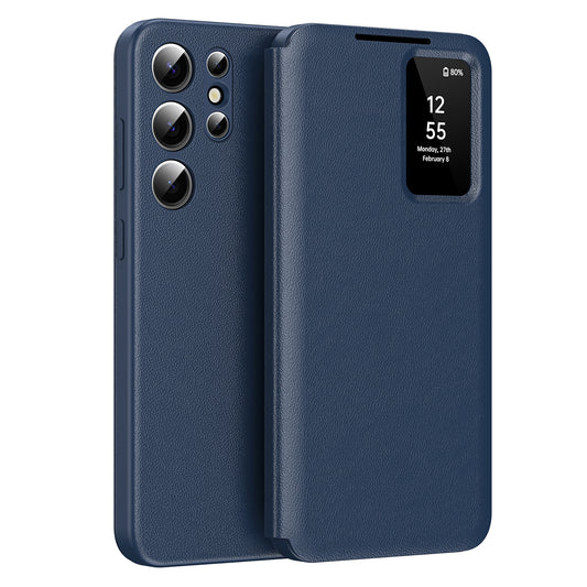 Case for Samsung Galaxy S22 Ultra 5G S908, Techsuit, SmartView, Blue
