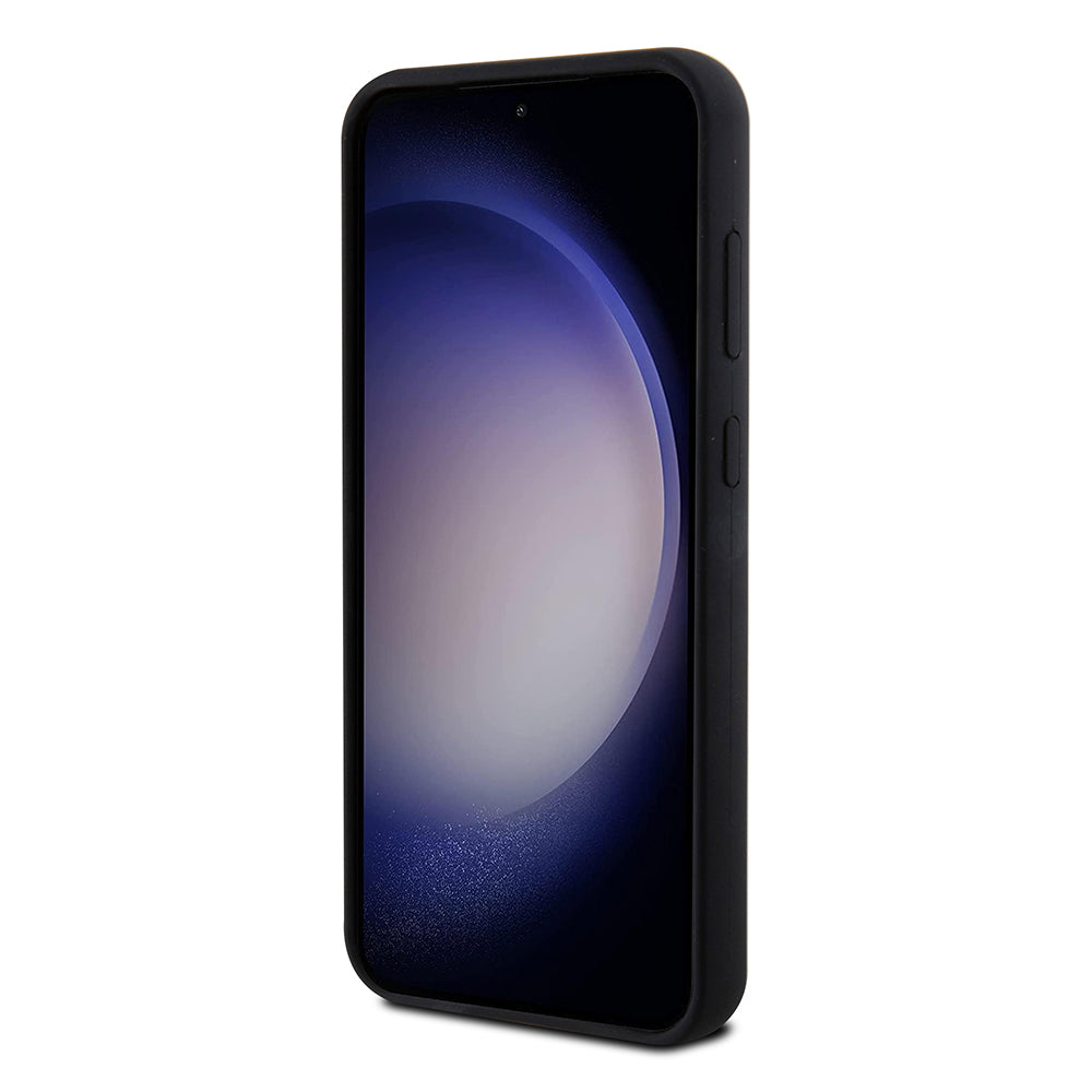 Ovitek za Samsung Galaxy S23 FE S711, Karl Lagerfeld, Silicone Ikonik Karl Metal, črn