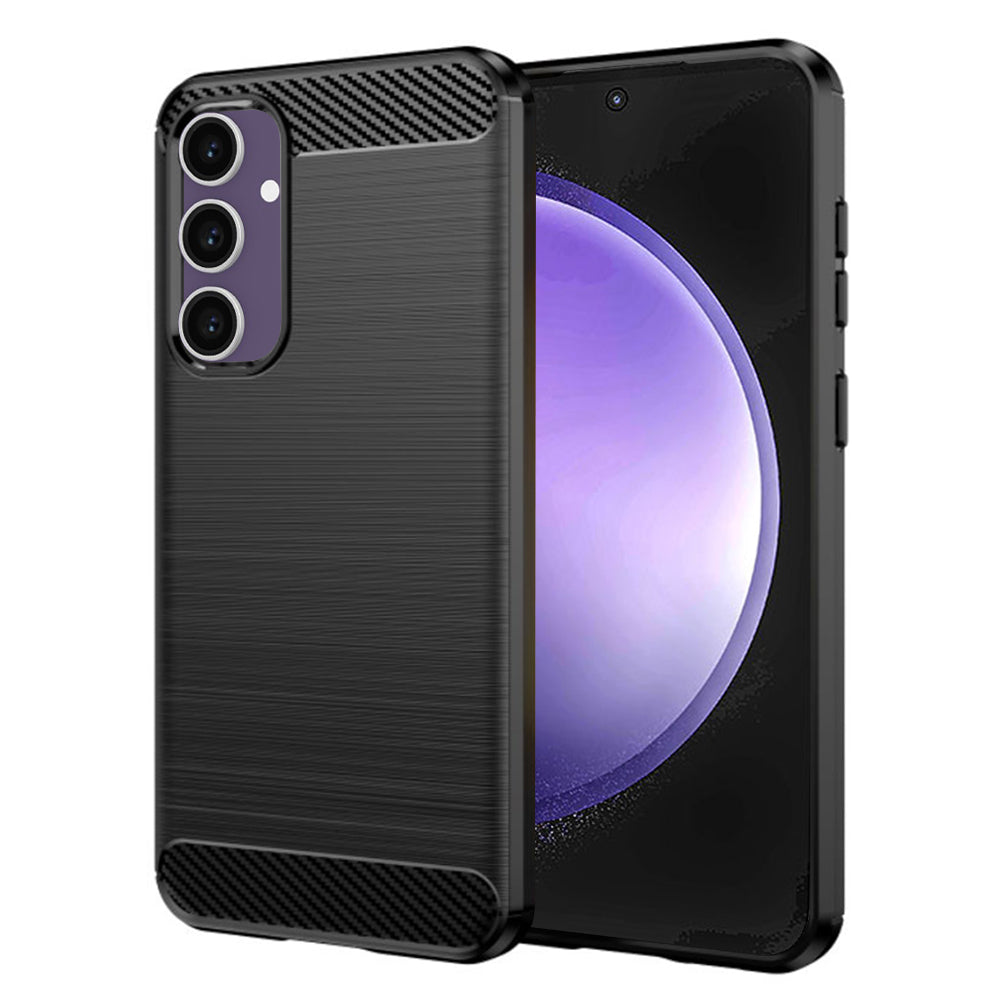 Ovitek za Samsung Galaxy S23 FE S711, Techsuit, Karbon, Črn