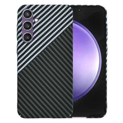 Ovitek za Samsung Galaxy S23 FE S711, Techsuit, Carbonite FiberShell, Črno Siva