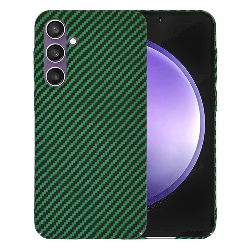 Ovitek za Samsung Galaxy S23 FE S711, Techsuit, Carbonite FiberShell, Zelen