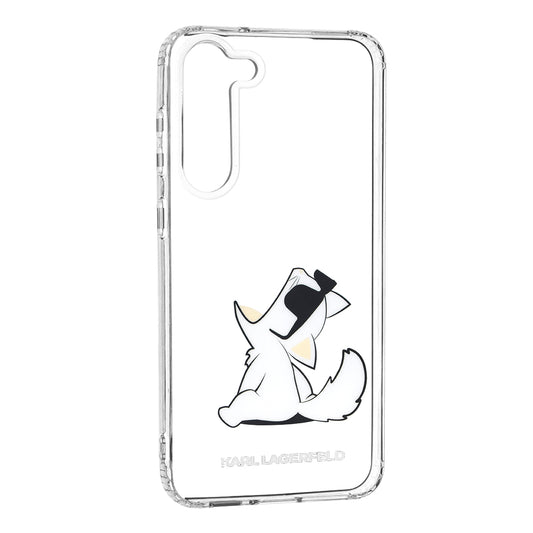 Ovitek za Samsung Galaxy S23+ S916, Karl Lagerfeld, Choupette Eat, Prozoren