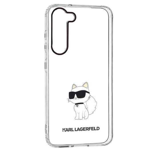 Ovitek za Samsung Galaxy S23+ S916, Karl Lagerfeld, Ikonik Choupette, Prozoren