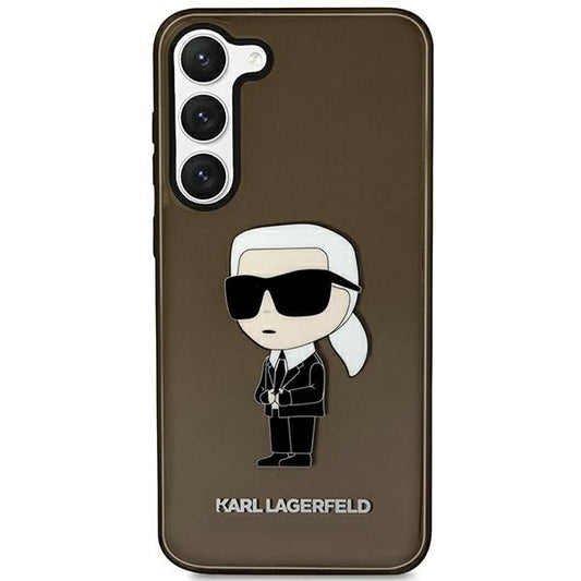 Ovitek za Samsung Galaxy S23+ S916, Karl Lagerfeld, Ikonik Karl, Črn