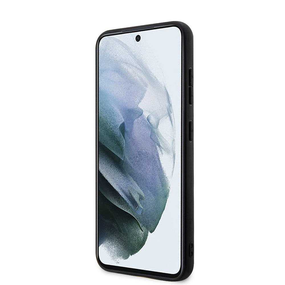 Ovitek za Samsung Galaxy S23+ S916, Karl Lagerfeld, Saffiano Monogram Metal Logo, črn