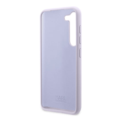 Ovitek za Samsung Galaxy S23+ S916, Karl Lagerfeld, Silicone Ikonik Karl, Vijolična