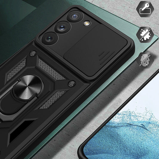 Ovitek za Samsung Galaxy S23+ S916, Techsuit, CamShield, Zelen
