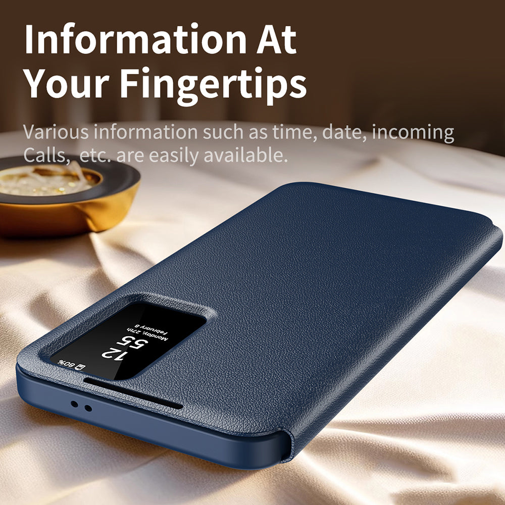 Ovitek za Samsung Galaxy S23+ S916, Techsuit, SmartView, Modra