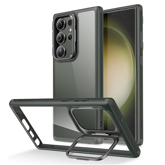 Ovitek za Samsung Galaxy S23 Ultra S918, ESR, Classic Kickstand, Prozorno zelen