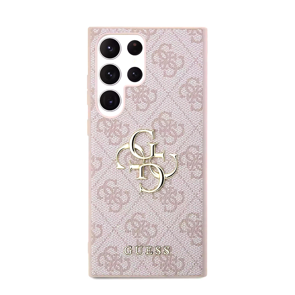 Ovitek za Samsung Galaxy S23 Ultra S918, Guess, 4G Big Logo, Roza