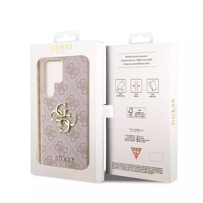 Ovitek za Samsung Galaxy S23 Ultra S918, Guess, 4G Big Logo, Roza