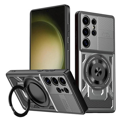 Ovitek za Samsung Galaxy S23 Ultra S918, Techsuit, RuggedCam, Siva