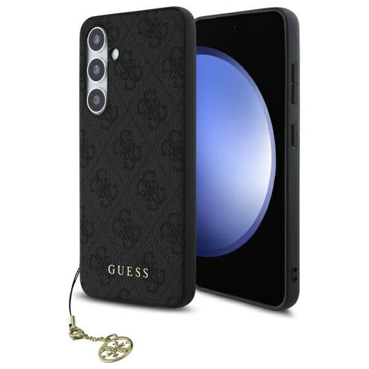 Ovitek za Samsung Galaxy S24 FE S721, Guess, 4G Charm, Siva
