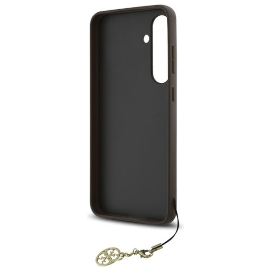 Ovitek za Samsung Galaxy S24 FE S721, Guess, 4G Charm, rjava