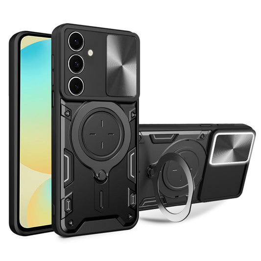 Ovitek za Samsung Galaxy S24 FE S721, Techsuit, CamGuard Pro, Črn
