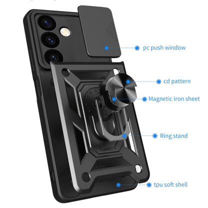 Ovitek za Samsung Galaxy S24 FE S721, Techsuit, CamShield, Črn