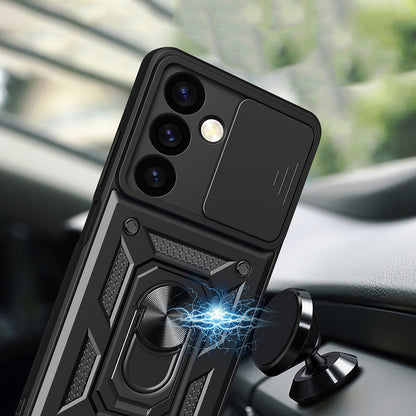 Ovitek za Samsung Galaxy S24 FE S721, Techsuit, CamShield, Črn