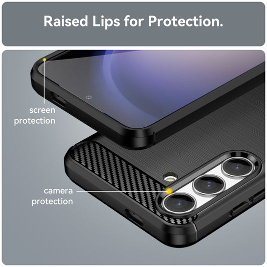 Ovitek za Samsung Galaxy S24 FE S721, Techsuit, Karbon, Črn