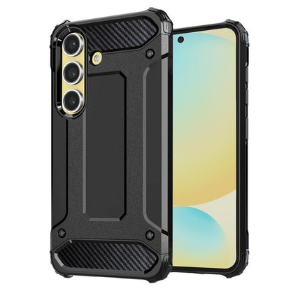 Case for Samsung Galaxy S24 FE S721, Techsuit, Hybrid Armor, Black