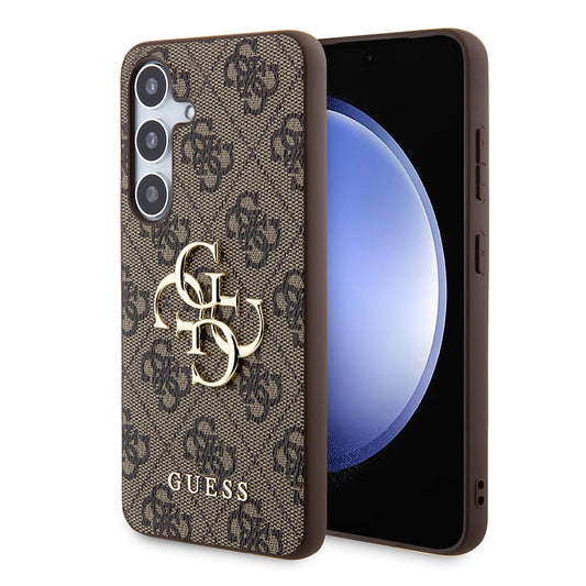 Ovitek za Samsung Galaxy S24+ S926, Guess, 4G Big Logo, rjava