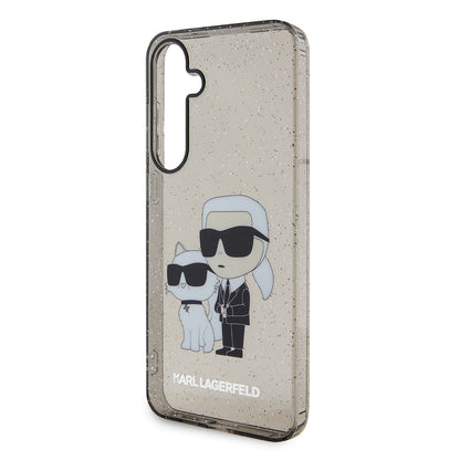 Ovitek za Samsung Galaxy S24+ S926, Karl Lagerfeld, Glitter Karl & Choupette, Modra