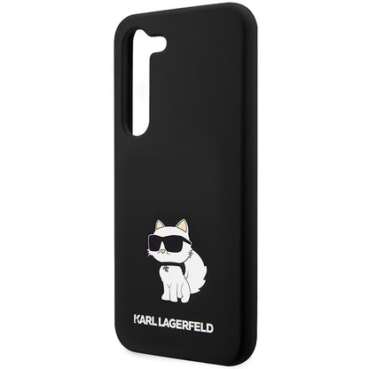 Ovitek za Samsung Galaxy S24+ S926, Karl Lagerfeld, Silicone Choupette, črn