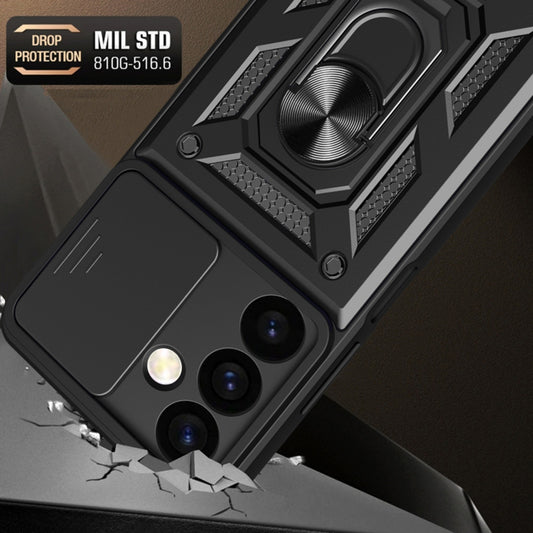 Ovitek za Samsung Galaxy S24+ S926, Techsuit, CamShield, Črn