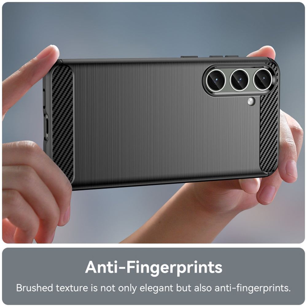 Ovitek za Samsung Galaxy S24+ S926, Techsuit, Karbon, Črn